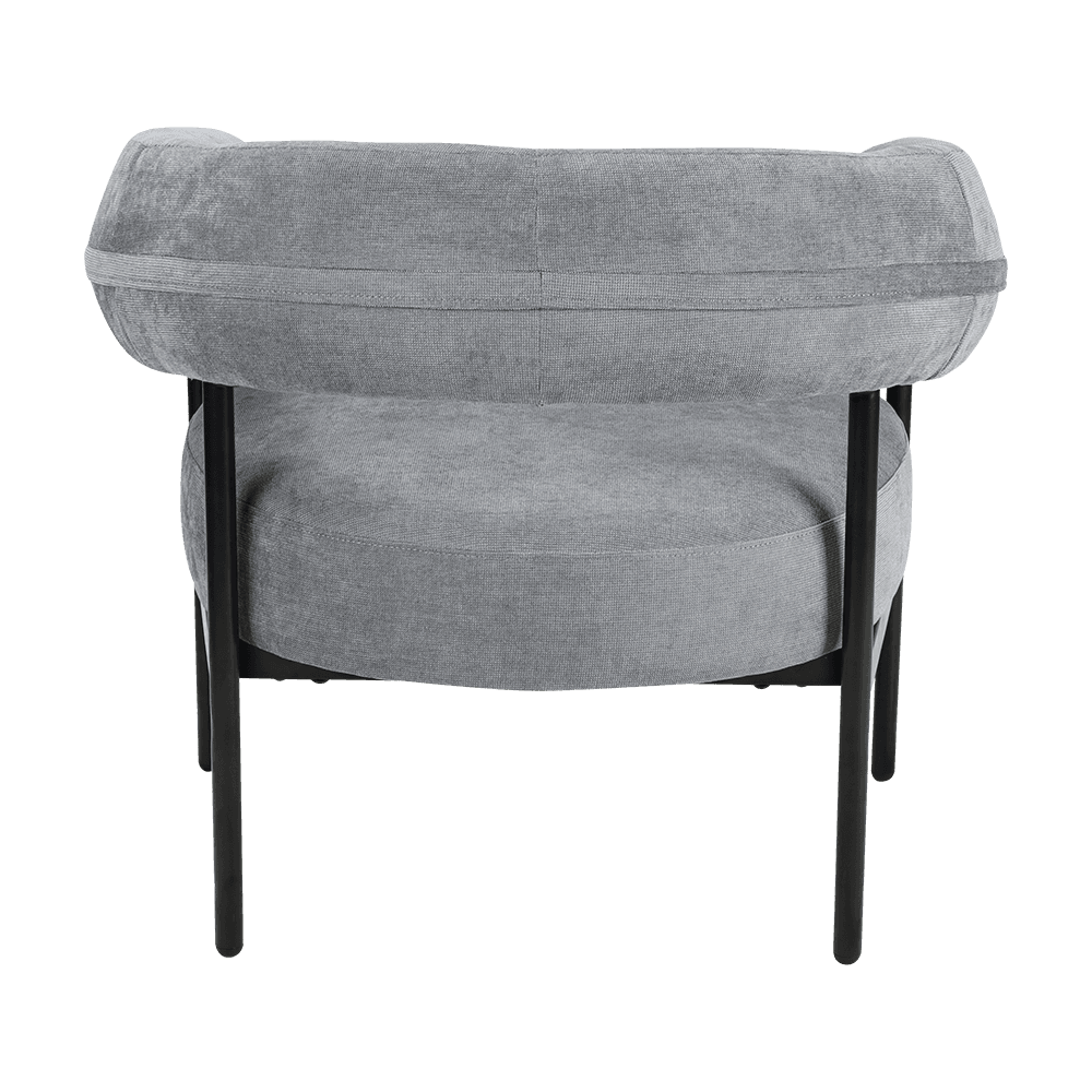Scaun de salon din metal gri