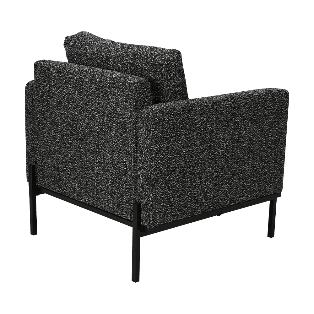 Scaun de salon gri cu cotiere