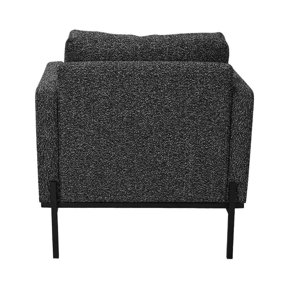 Scaun de salon gri cu cotiere