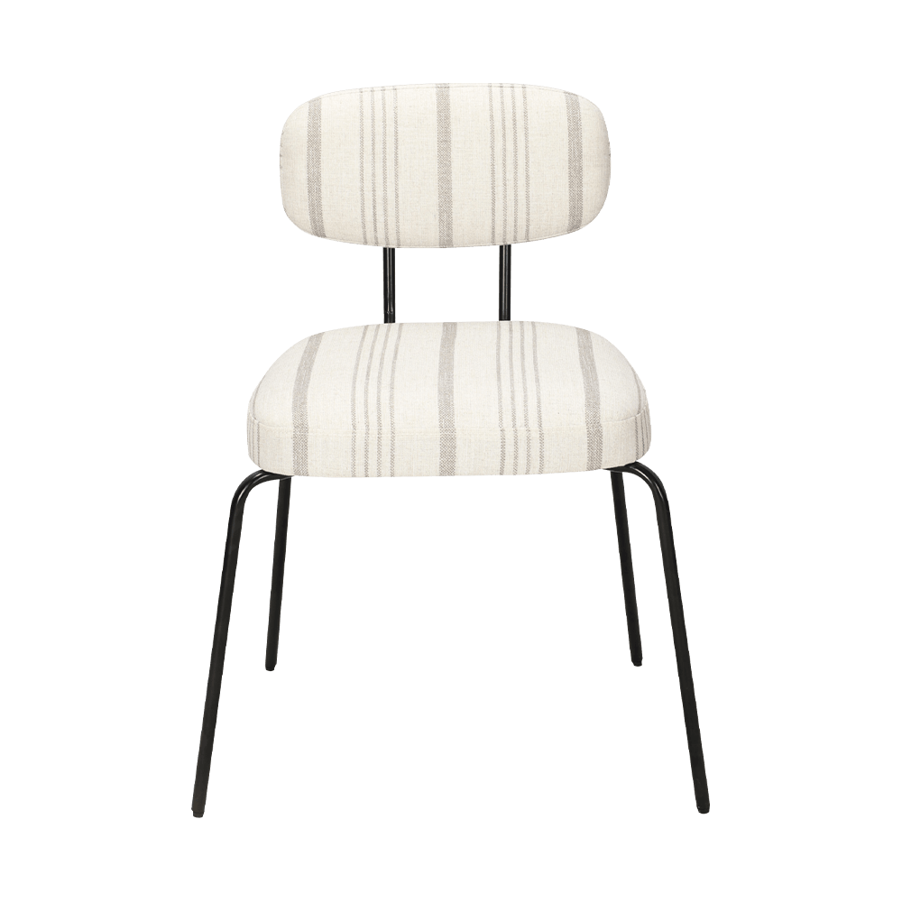 Scaunul alb de metal modern din metal