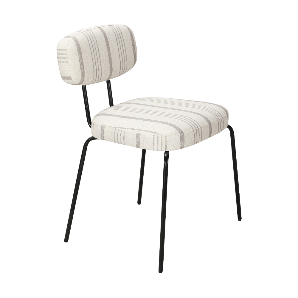 Scaunul alb de metal modern din metal