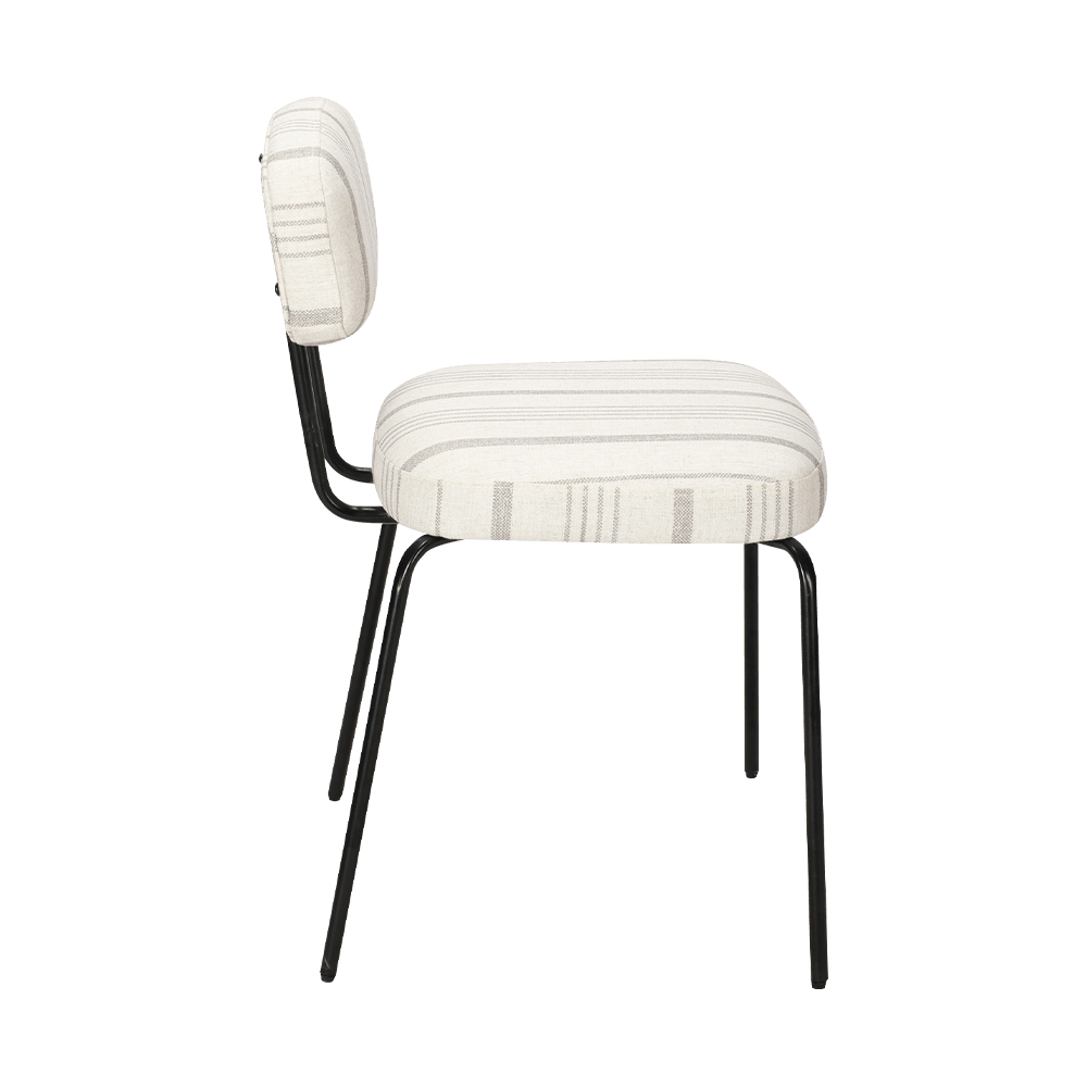 Scaunul alb de metal modern din metal