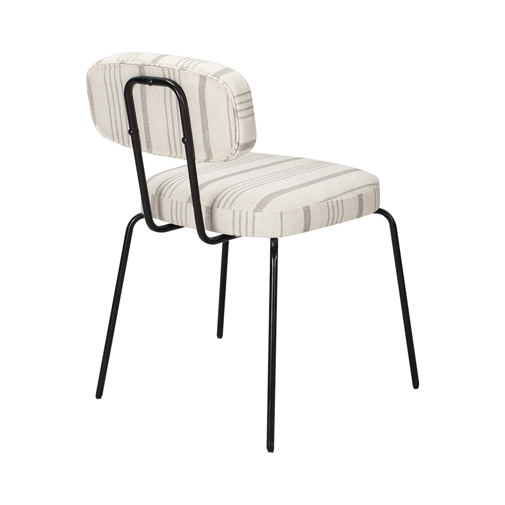 Scaunul alb de metal modern din metal