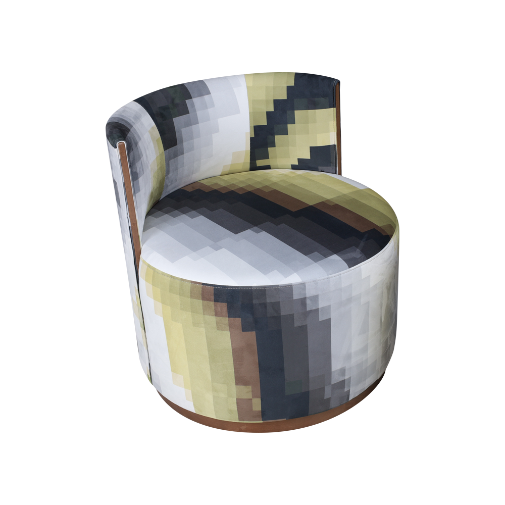 Scaun rotund de salon