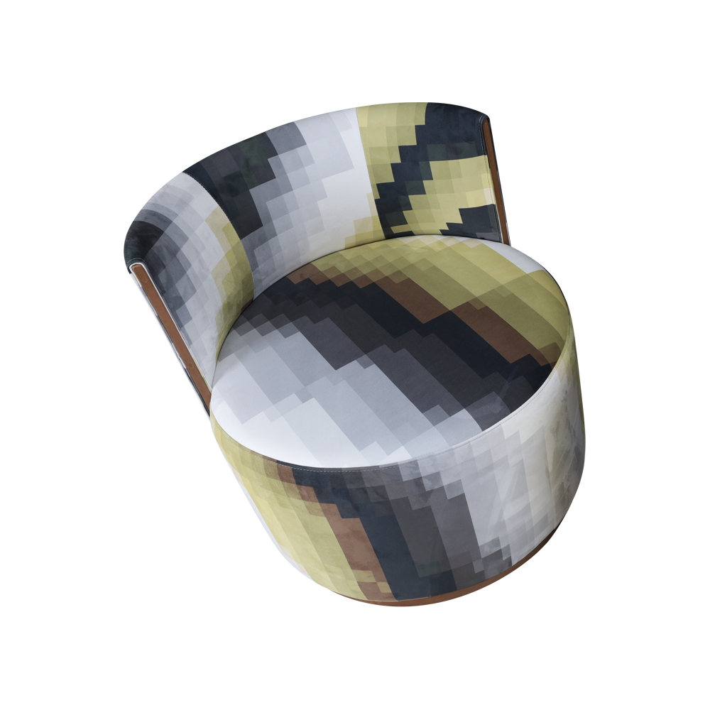Scaun rotund de salon